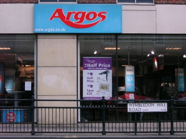 retailers in UK picture Argos
